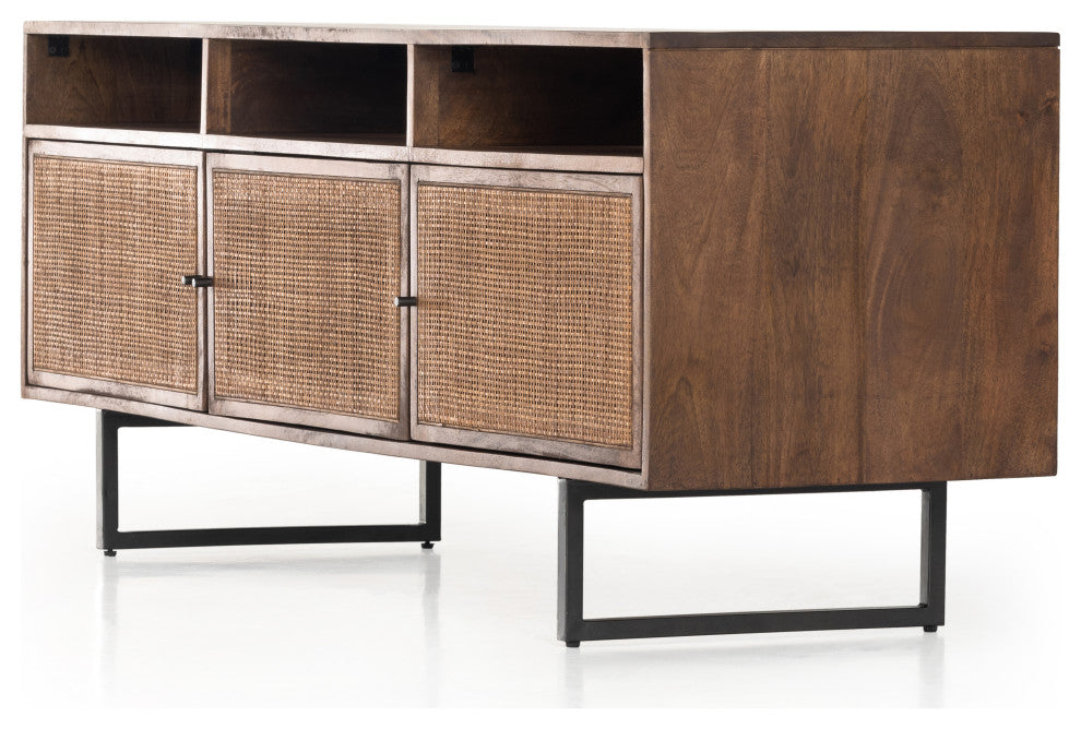 Carmel Media Console-Brown Wash