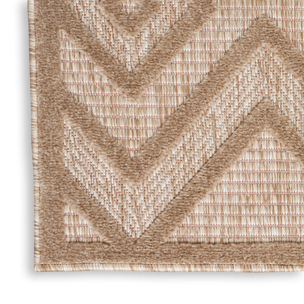 Nourison Versatile 9' x 12' Natural Beige Modern Area Rug