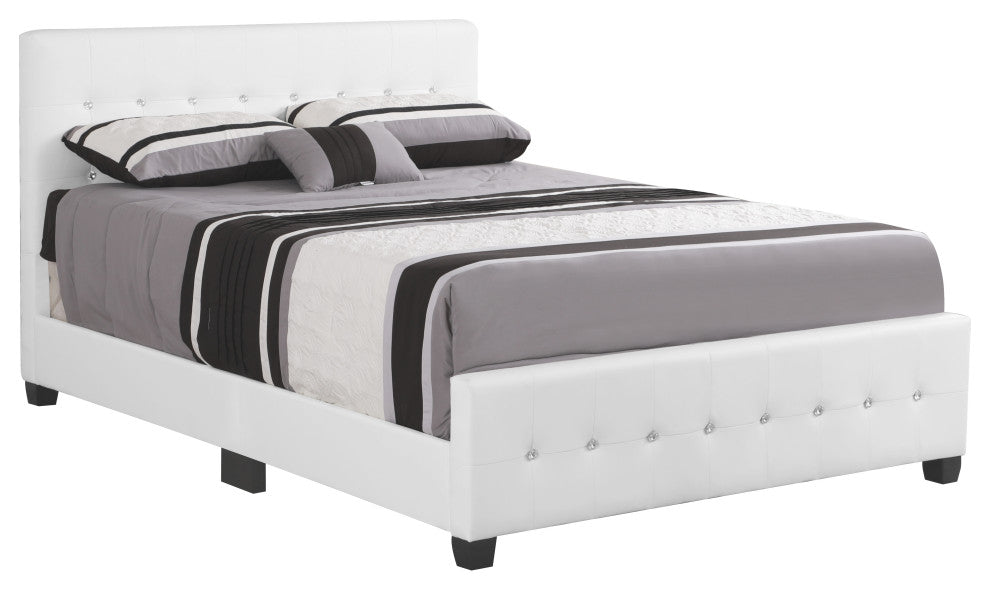 Bed, White, Full, Full