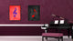 Quaver Black Print on Canvas with Picture Frame, 28"x37"