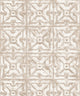 Natural Faux 2, Modern Geometric Stone Wood Rustic Wallpaper, Cream, Sample