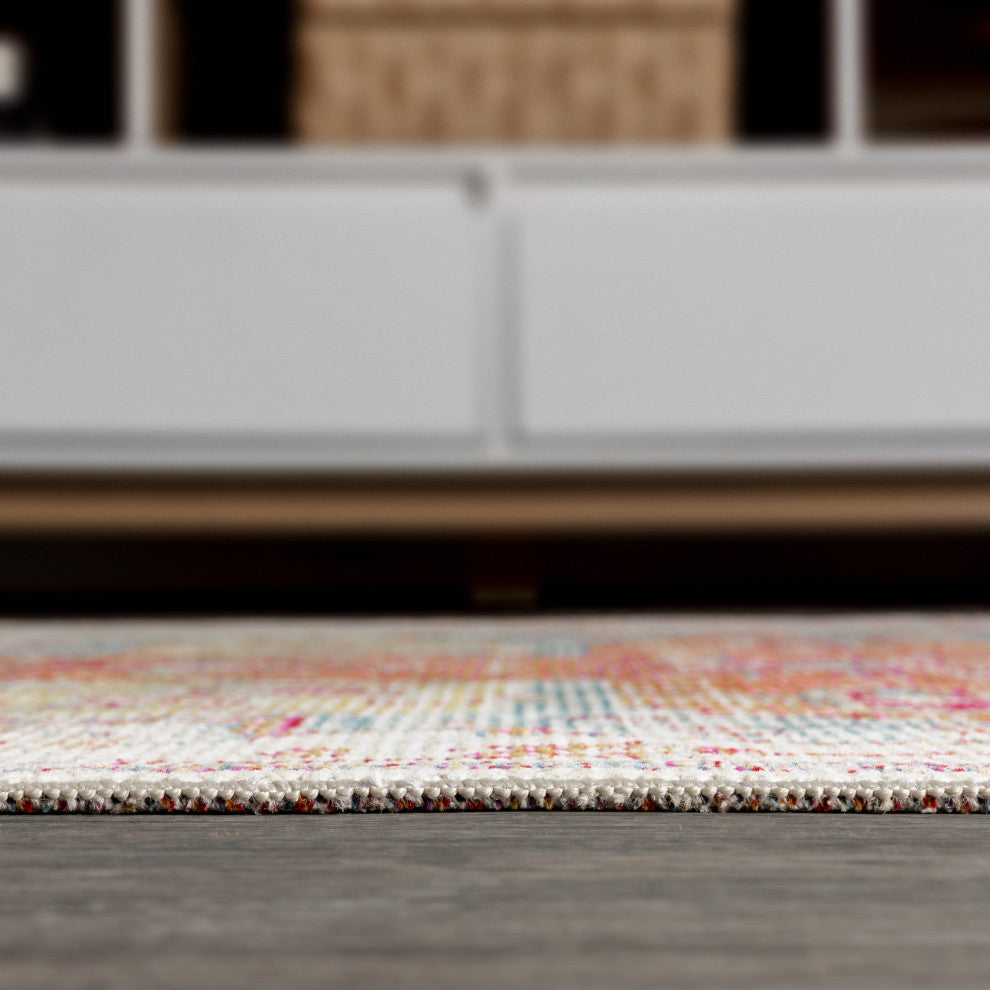 Zafra Vintage Medallion Area Rug, 2 X 8