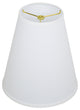 Fenchel Shades 6"x11"x12" Brass Spider Attachment Empire Lamp Shade, Linen White