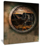 "Brown Fantasy" Landscape With Frame Canvas Photo Print, 12"x20"