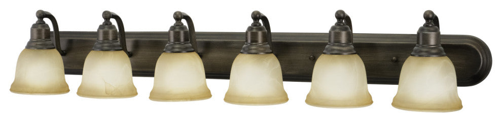 Lasalle 6-Light Vanity Parisian Bronze