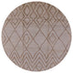 Ahgly Company Indoor Round Mid-Century Modern Area Rugs, 6' Round