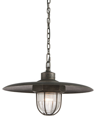Troy Lighting F3897 Acme 13" Tall 1 Light Pendant - Aged Silver