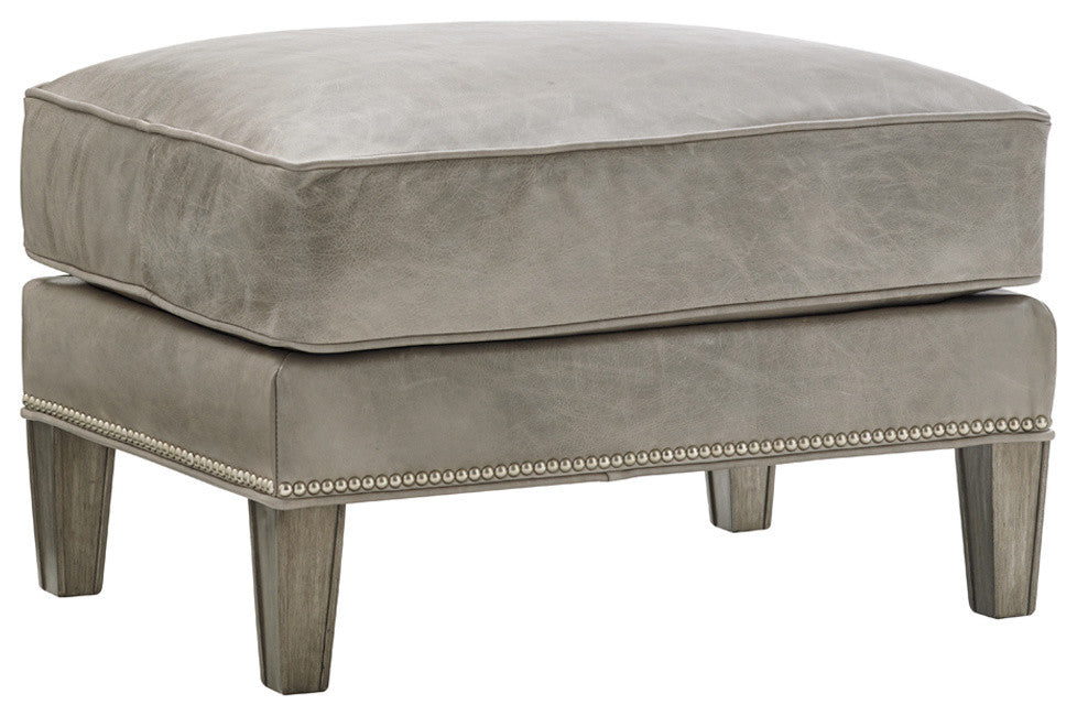 Ashton Leather Ottoman