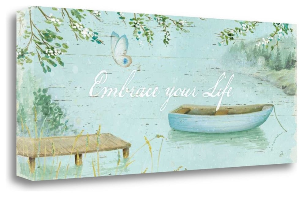"Serene Moments V" By Daphne Brissonnet, Giclee Print on Gallery Wrap Canvas
