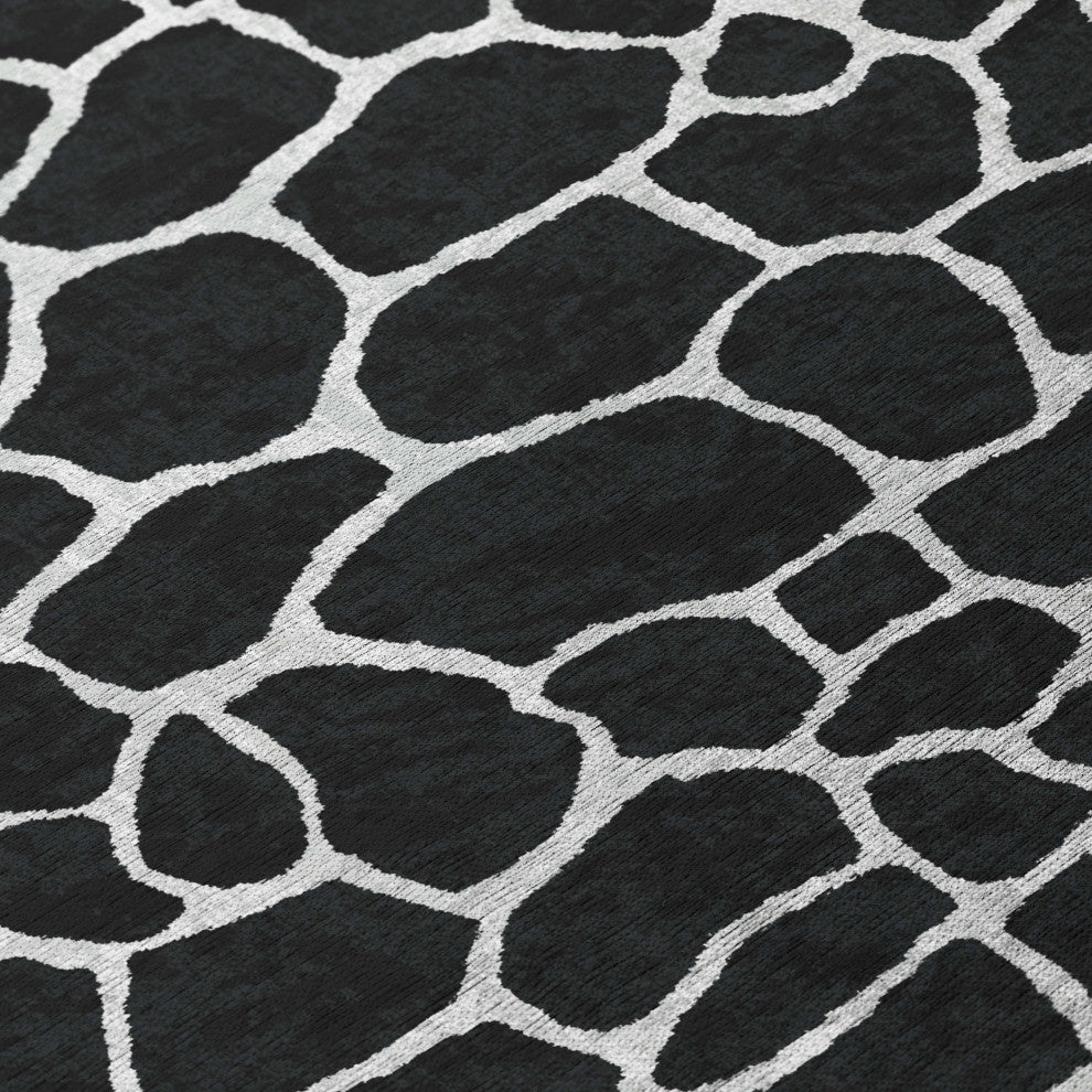 Indoor/Outdoor Mali ML4 Midnight Machine Washable 3' x 5' Rug