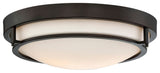 2-Light Ceiling Light, Oil Rubbed Bronze