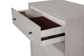 Flynn Mid Century Modern 3 Drawer Small Chest, Gray