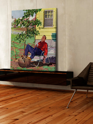 "Shade Tree" Painting Print on Canvas by Richard Sargent