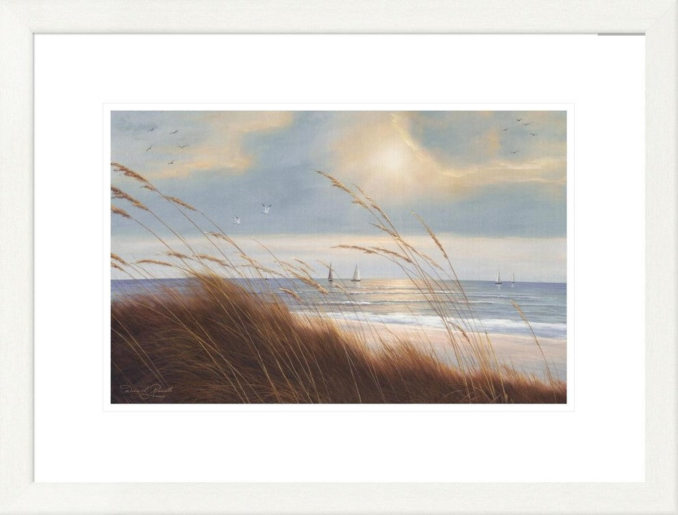 "Sailboat Breezeway" Framed Digital Print by Diane Romanello, 27x21"