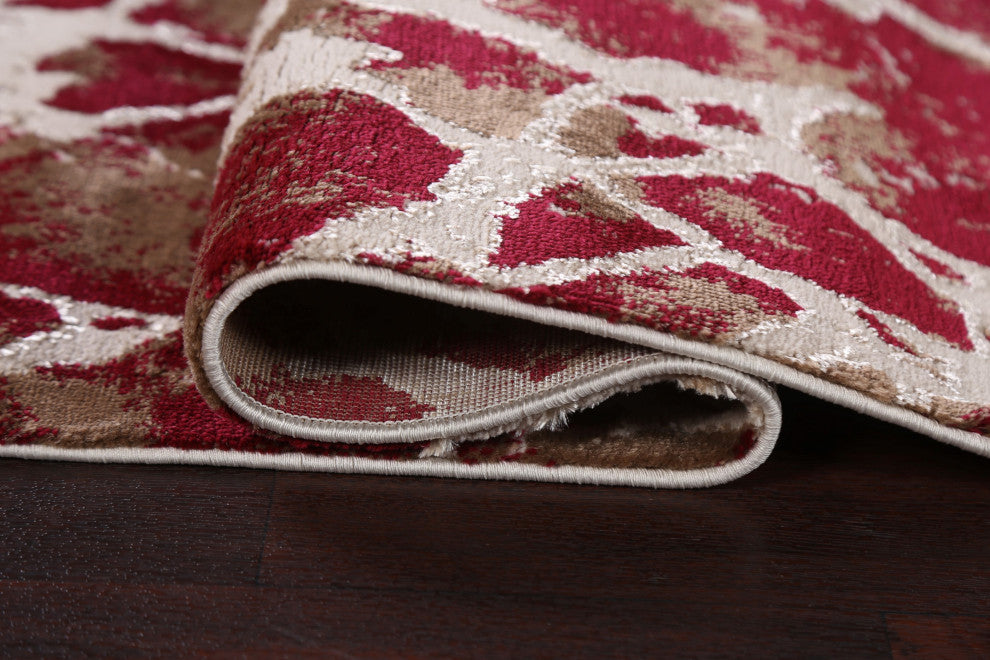 Abstract Turkish Transitional Oriental Area Rug Contemporary Carpet 3x10