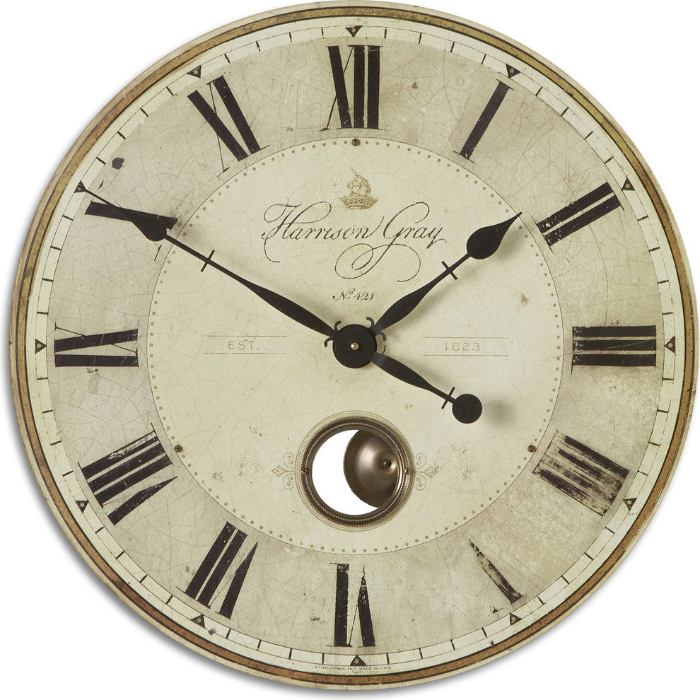 Uttermost Harrison Gray 23" Clock