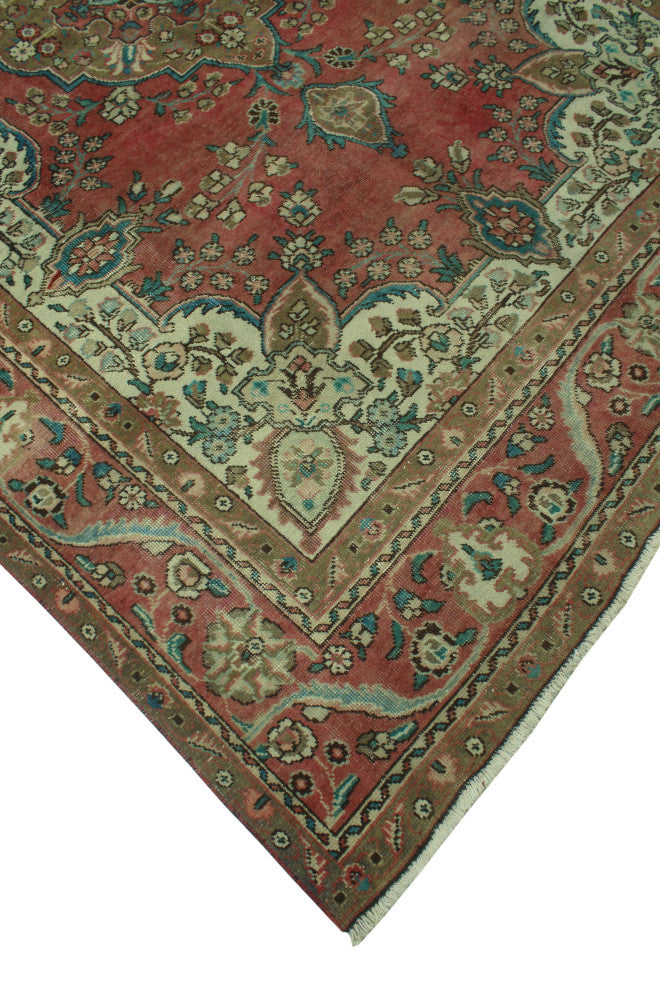 Fine Vintage Distressed Luciano Rose Rug
