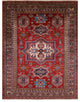 Hand Knotted Geometric Super Kazak Rug 5' 10" X 7' 6" Q10626