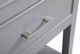 Skylar 42" Single Bathroom Vanity, Gray, With Backsplash