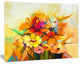 Fantastic Colorful Gerbera Flowers, Large Floral Canvas Art Print, 40"x30"