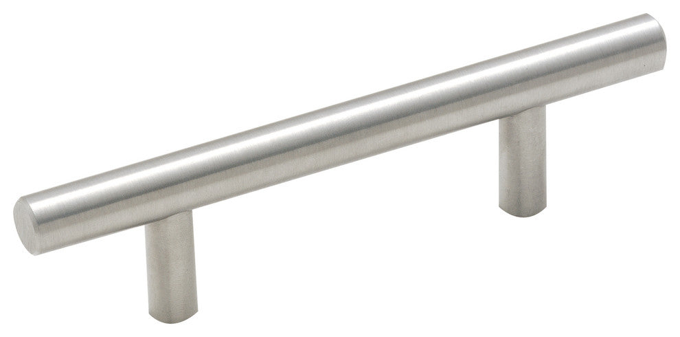 Amerock Bar Pull Collection Cabinet Pull, Stainless Steel, 3" Center-to-Center