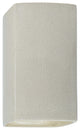 Ambiance, Small ADA Rectangle, Closed Top Wall Sconce, White Crackle