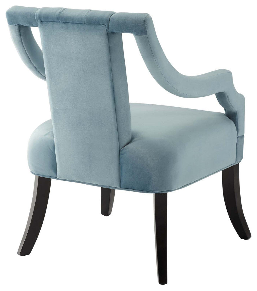 Harken Accent Chair Performance Velvet Set of 2 - Light Blue