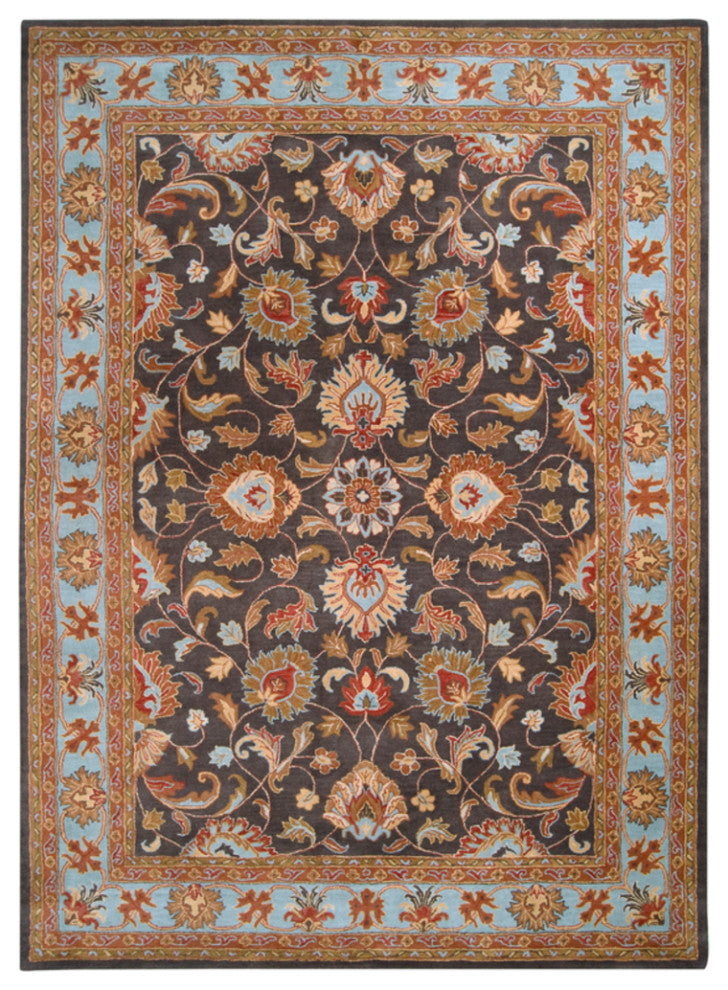 Surya Caesar CAE-1001 Traditional Area Rug, Charcoal, 9' x 12' Rectangle