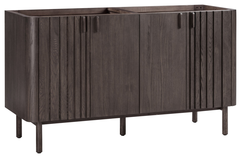 Blakely Vanity Only Collection, Brown Oak, 60