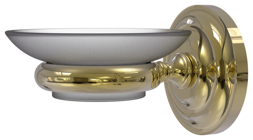 Prestige Que New Wall Mounted Soap Dish, Unlacquered Brass
