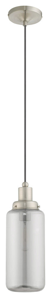 Livex Lighting Brushed Nickel 1-Light Mini Pendant