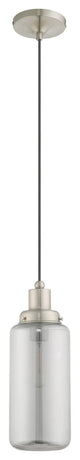 Livex Lighting Brushed Nickel 1-Light Mini Pendant