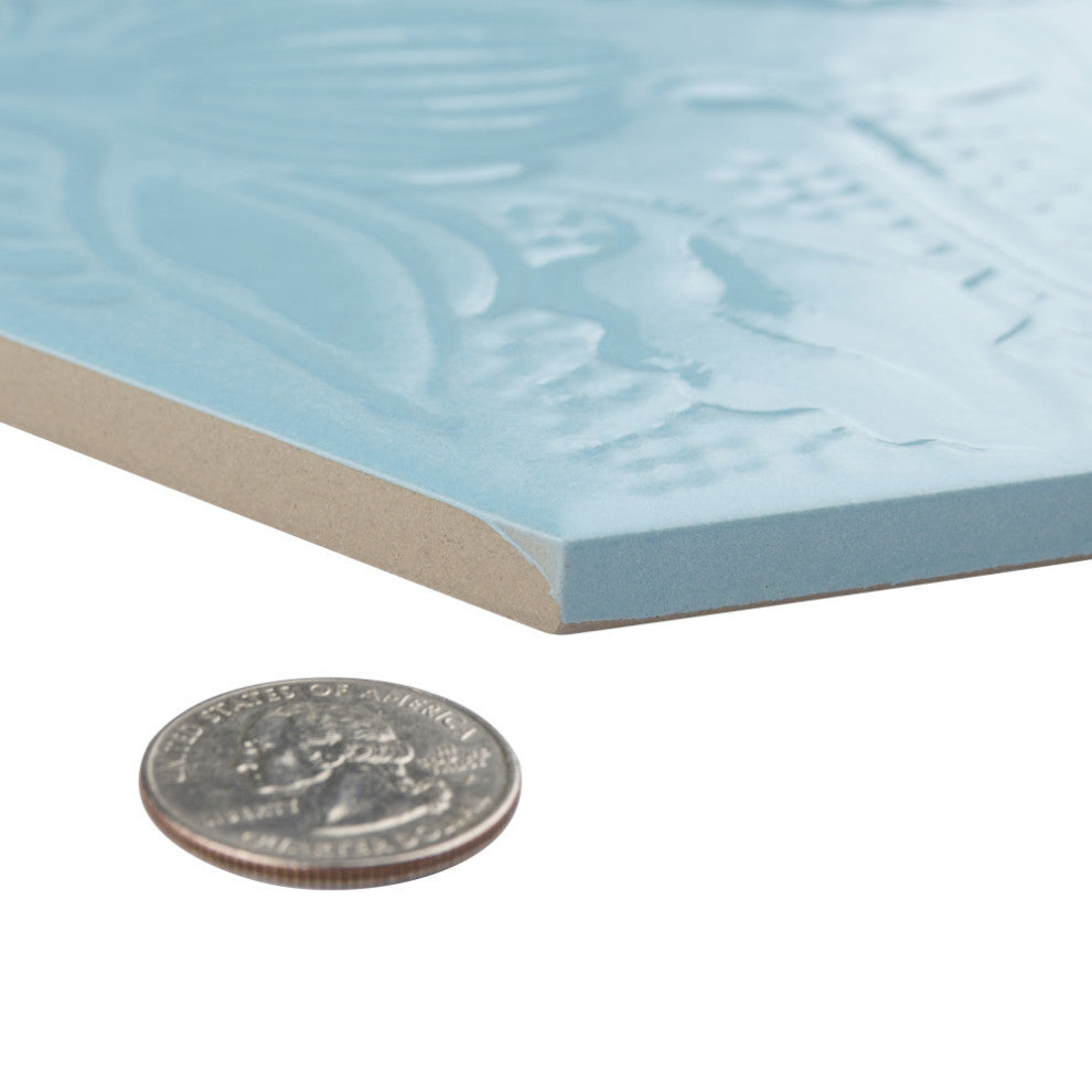 Gaudi Lux Hex Aqua Porcelain Floor and Wall Tile
