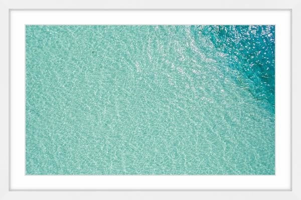 "Azul Sin Fin" Framed Painting Print, 30"x20"