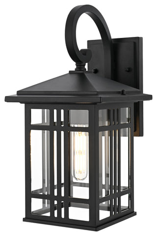 Home Living 14" Outdoor Wall sconce, Black