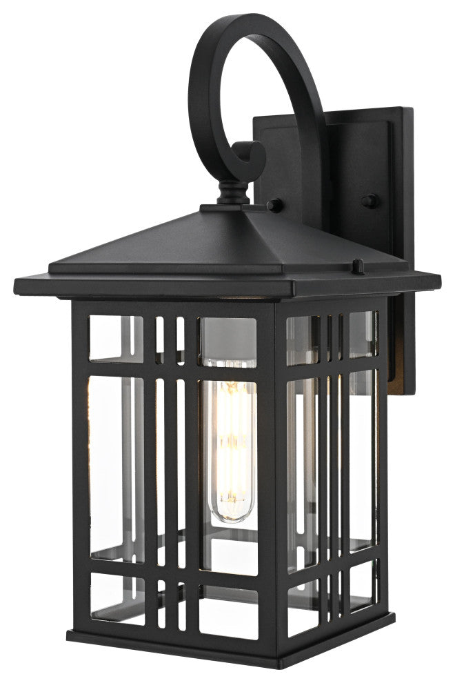 Home Living 14" Outdoor Wall sconce, Black