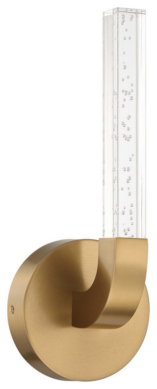 Del Mar 1-Light LED Wall Sconce, Warm Brass by Breegan Jane