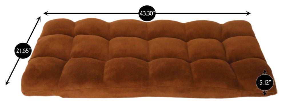 Loungie Supersoft Folding Adjustable Gaming Recliner Chair, Brown