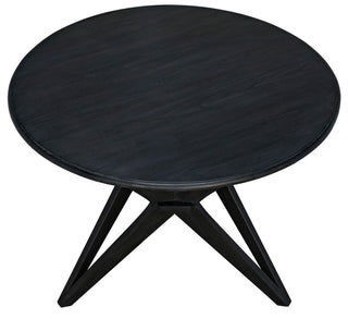 Victor Dining Table, Charcoal Black