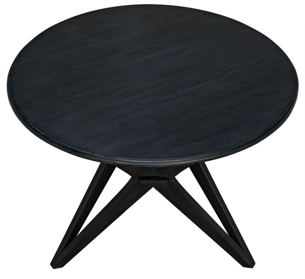 Victor Dining Table, Charcoal Black