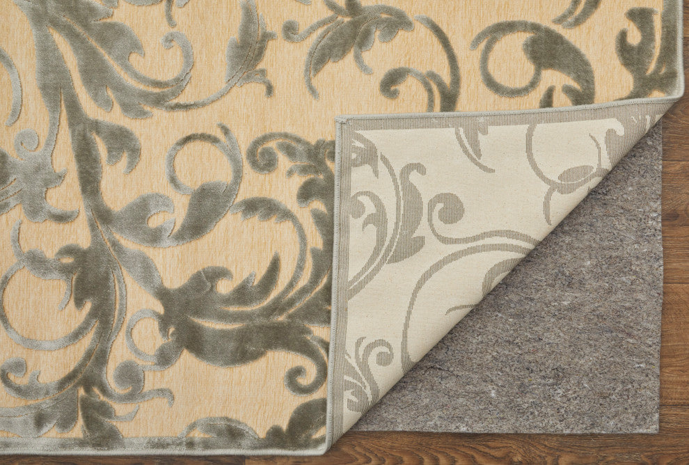 Weave & Wander Pellaro Rug, Cream/Silver, 2'2"x4'