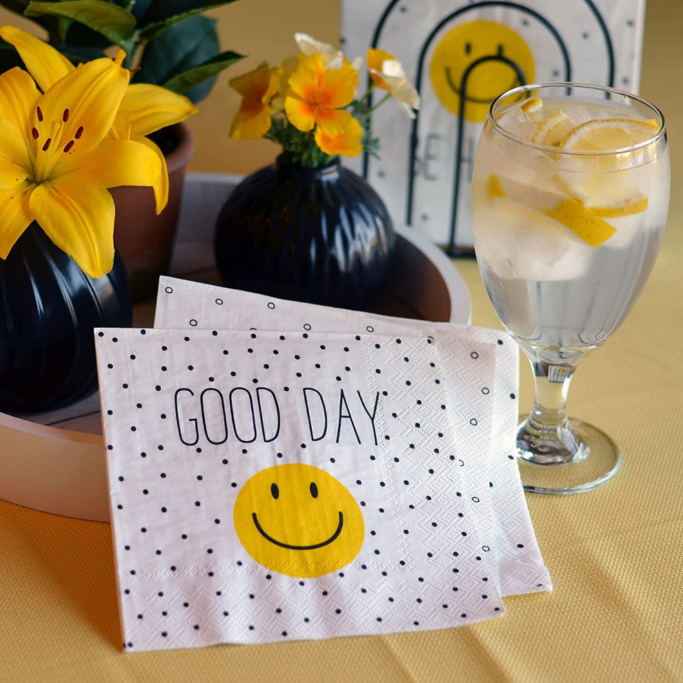 60 Count Smiley Face Napkins