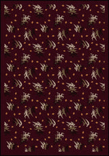 Games People Play Rug, Burgundy, 7'8"x10'9"