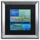 Michelle Calkins ''Essence of Blue'' Matted Framed Art, 16x16