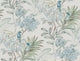Turquiose Handpainted Songbird Peel & Stick Wallpaper