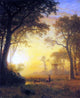 Albert Bierstadt Light in the Forest, Gallery Wrapped Canvas Print, 20"x25"