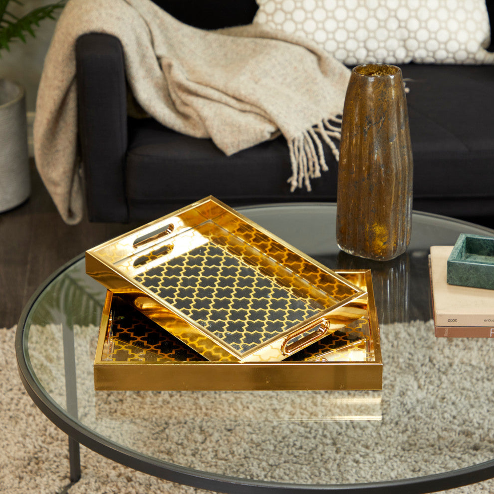Glam Gold Plastic Tray Set 562043