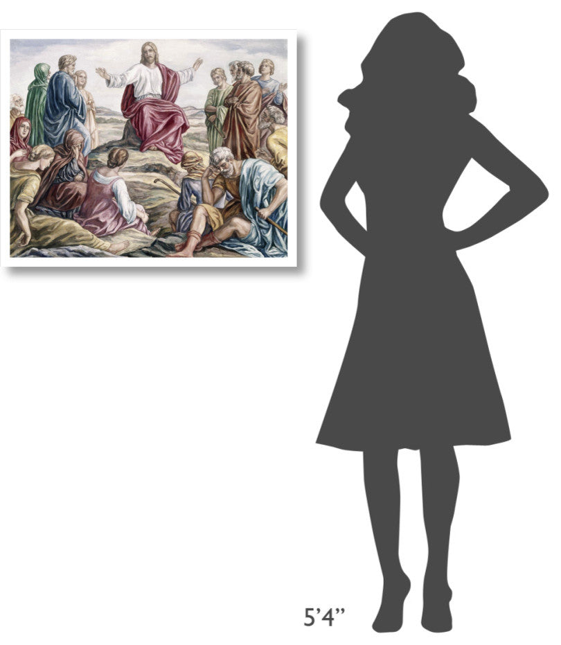 "Sermon on the Mount" Print by Julius Schnorr von Carolsfeld, 32"x26"