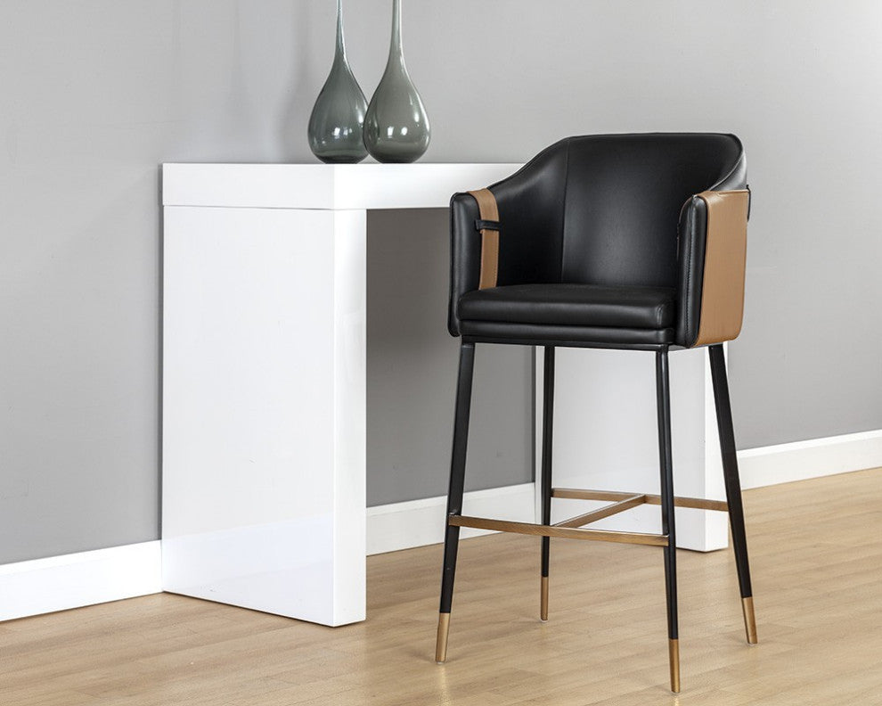 Carter Barstool, Napa Black/Napa Cognac