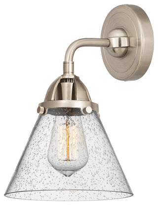 Large Cone Sconce, Brushed Satin Nickel, Seedy, Seedy
